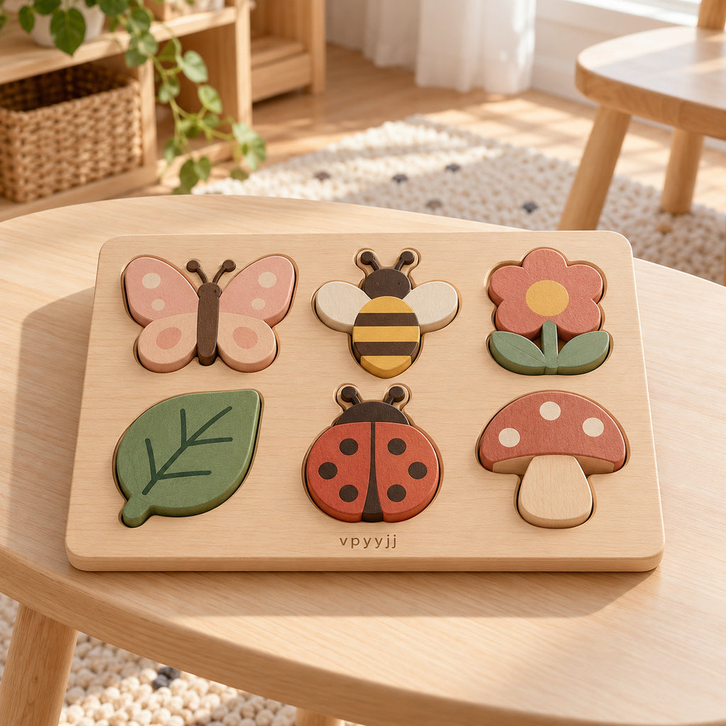 vpyyjj Garden Friends Shape Puzzle — Lifestyle scene