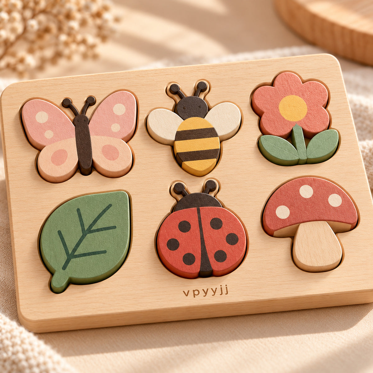 vpyyjj Garden Friends Shape Puzzle — Product detail